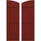 Ekena Millwork Americraft 5-Board (3 Batten) Wood Joined Board-n-Batten Shutters w/Ellipt Top, ARW401BE518X76MRH, PR ARW401BE518X76MRH - alternate 1
